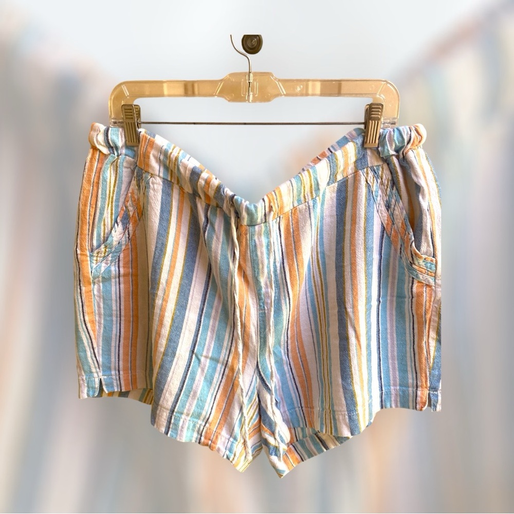 Briggs Linen blend Shorts. Drawstring & elastic waist.  Size XL